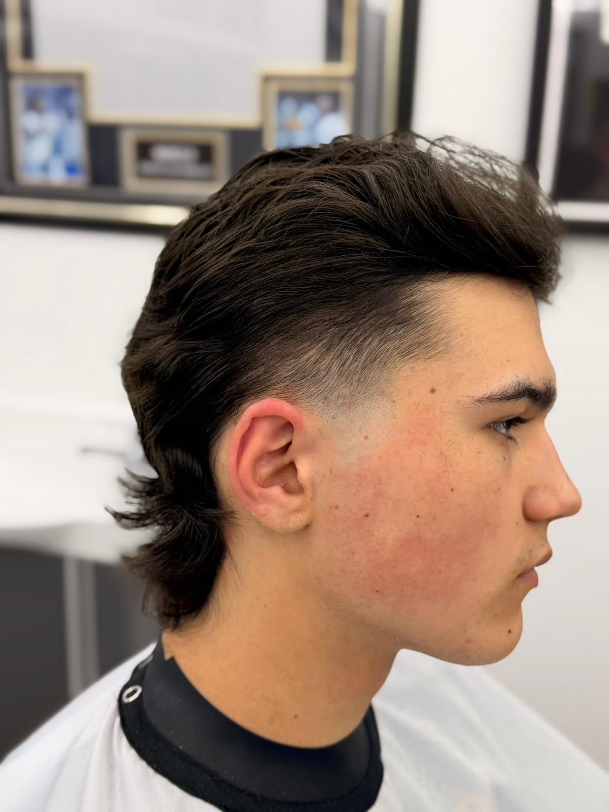 Long Hair Taper Cut